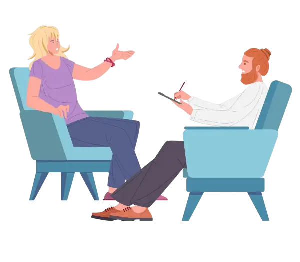 Conversation with therapist